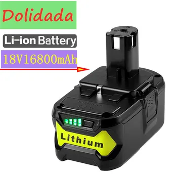 

High Capacity New 18V16800mAh Li-Ion For Ryobi Hot P108 RB18L40 Rechargeable Battery Pack Power Tool Battery Ryobi ONE+Hot sell