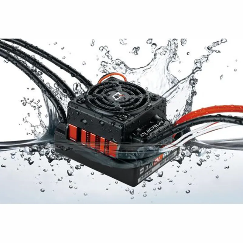 HobbyWing QuicRun WP 10BL60 бесщеточный водонепроницаемый 60A ESC для 1/10 RC автомобиль багги