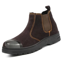 39~ 45 мужские рабочие ботинки со стальным носком противоскользящая Мужская защитная обувь# KDJK004