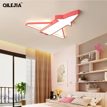 

Children's room ceiling lamp Boys and girls creative personality aircraft led room lamp simple modern cartoon bedroom lamp