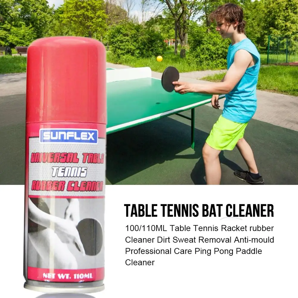 

Cleaner Table Tennis Racket Rubber Dirt Sweat Removal Anti-mould Professional Care Ping Pong Paddle Cleaner 100/110ML