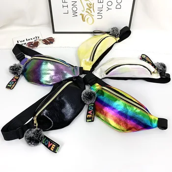 

Multi-function Steam Punk Leg Fashion Bag Reflective Laser Shoulder Bag Women's Belt Waist Bag Pochette New High Quality