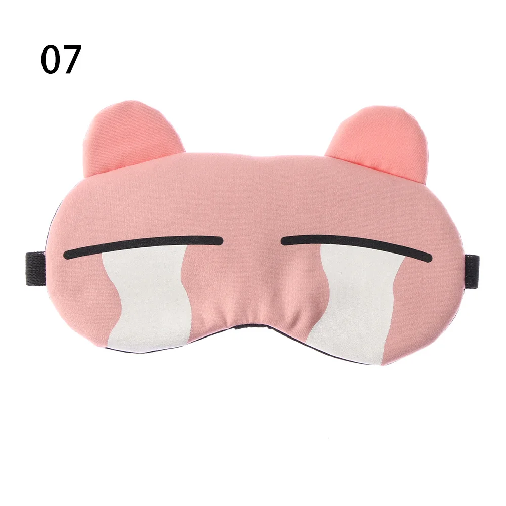 1 шт., полиэфирная мягкая хлопковая маска для глаз с изображением животных из мультфильмов, затеняющая маска, повязка на глаза, повязка на глаза, аксессуары для сна, инструменты - Цвет: 7