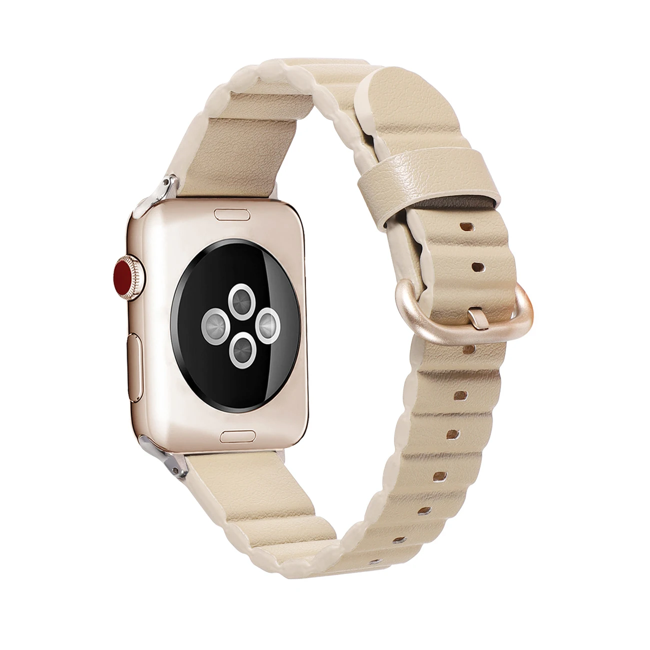 Модный ремешок из натуральной кожи для Apple Watch 42 мм 38 мм 40 мм 44 мм для iWatch ремешок серии 1 2 3 4 5