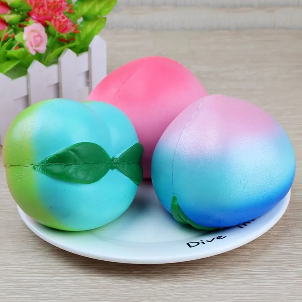 OCDAY мягкие Galaxy яблоки, персики Squishies крем ароматизированный медленный нарастающее при сжатии игрушки посылка игрушки для снятия стресса