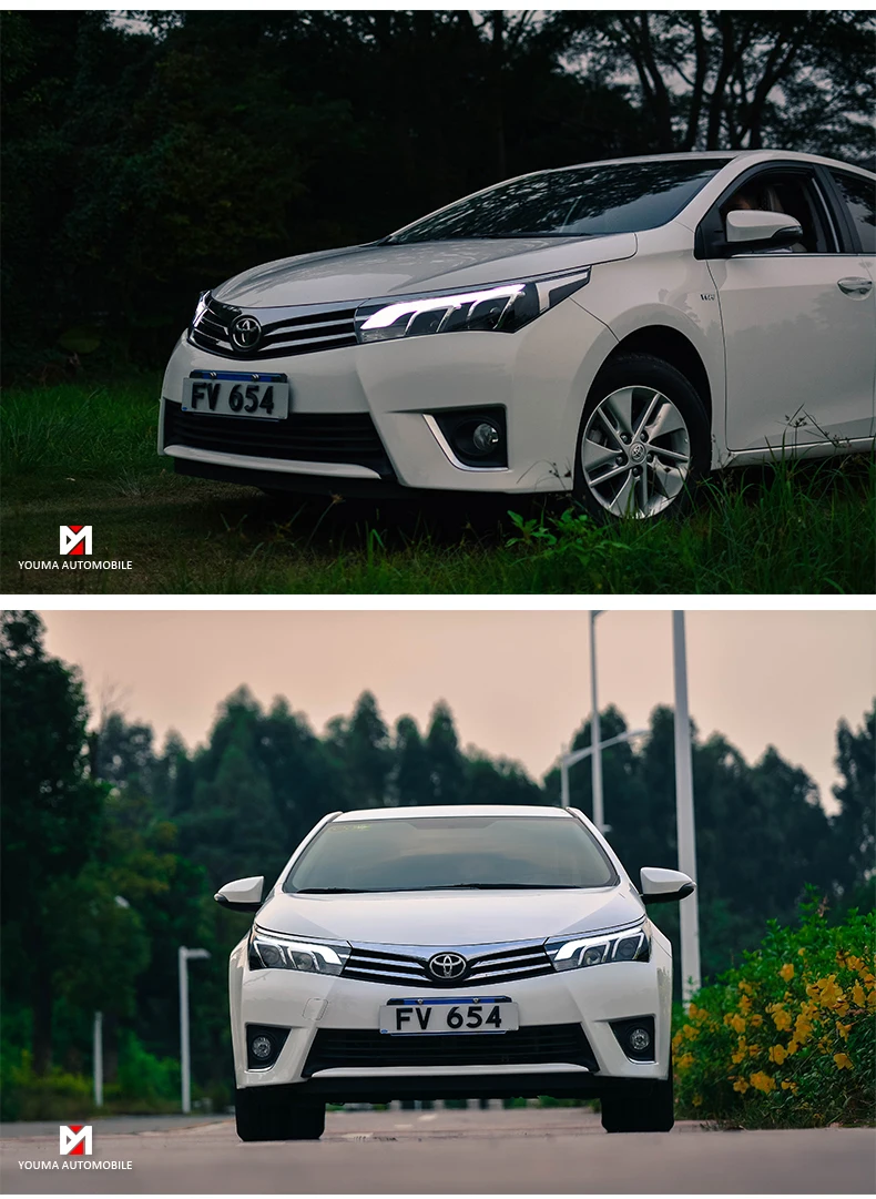 Автомобильный Стайлинг Головной фонарь для corolla фары- светодиодный ксеноновый светодиодный DRL crolla фара в сборе 2 заказа