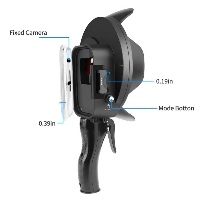Diving Dome Port Waterproof Case Filter Switchable