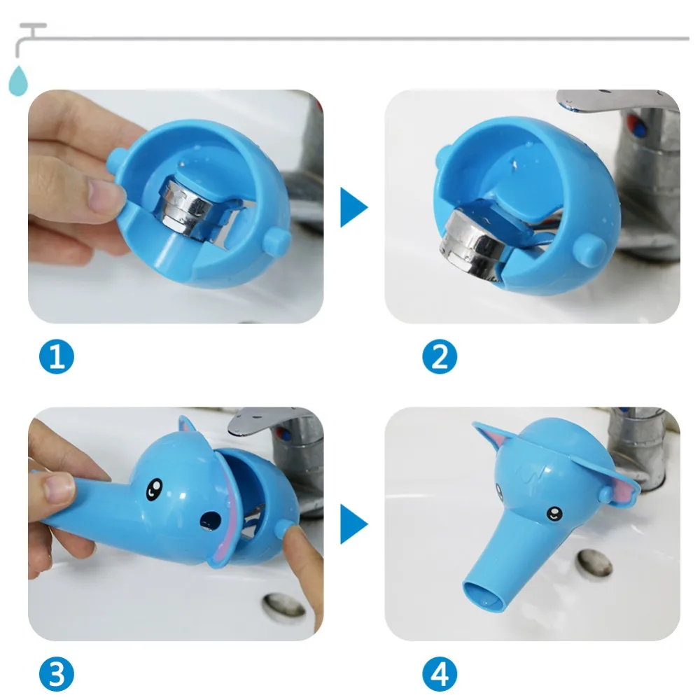 Cute Cartoon Faucet Extender for Kids Hand Washing In Bathroom Sink Accessories Kitchen Tap Convenient for Baby Washing Helper 6