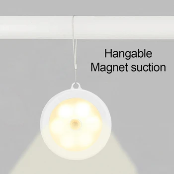 

LED Under Cabinet Light 6 LEDs Motion Sensor Night Lamp Hangable LED Wardrobe Cupboard Closet Kitchen Light Auto ON/OFF Lamp