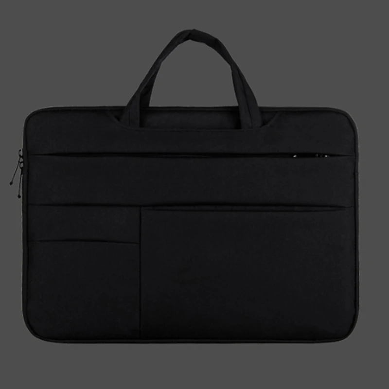 Сумка для ноутбука, чехол для ноутбука, портфель, сумка для Makbook Air 11 13 14 15 15,6 дюймов - Цвет: Black