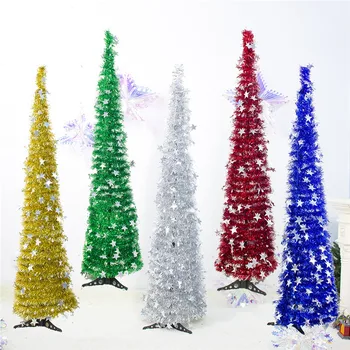 

Pentagram Pull Flower Christmas Tree Foldable Artificial Christmas Tree Holiday Party Decoration Supplies Home Decoration