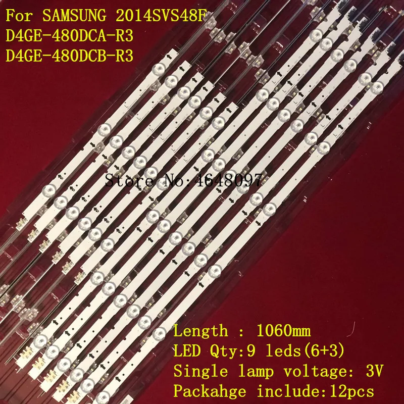 Светодиодная лента для подсветки Samsung UE48H6400 UE48H6200AK BN96-30453A 30454A D4GE-480DCA 480DCB-R3 R2 38891A 38892A