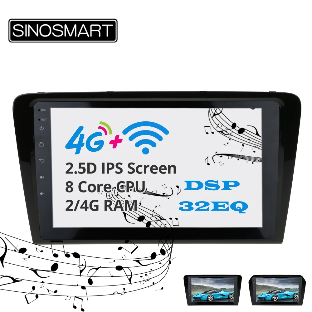 Flash Deal Sinosmart Android 8.1 2Din IPS/QLED 2.5D screen car gps radio navigation player for Volkswagen Santana 2012-2017 15