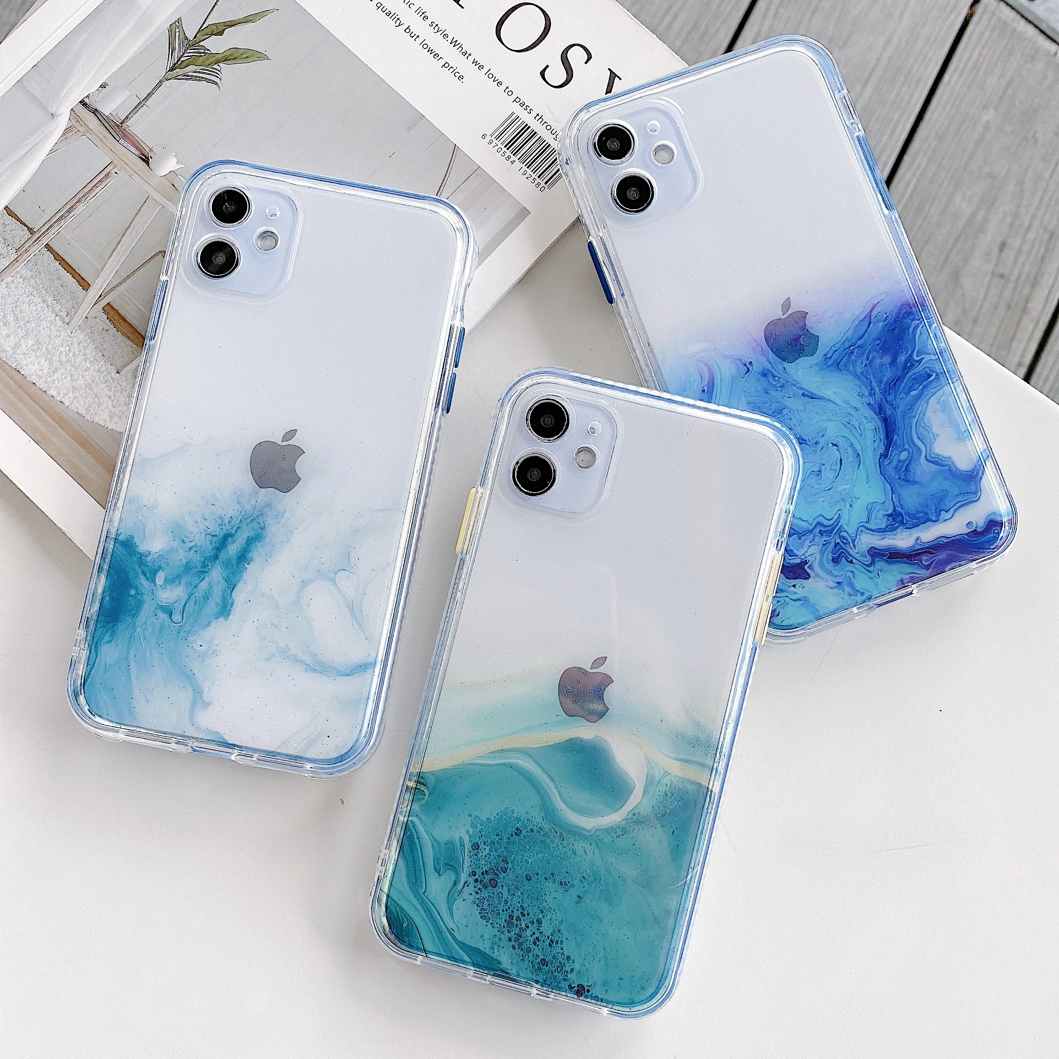 Glitter Clear Case Iphone 11 Silicone Luxury Soft Back Bag Aliexpress