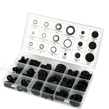 

125Pcs/Set Rubber Grommet Assortment Seal Ring Wire Gasket Cable Sealing Hole Plug Wholesale