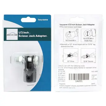 

Scissor Jack Adaptor 1/2'' for Use with 1/2 Inch Drive or Impact Wrench Tools