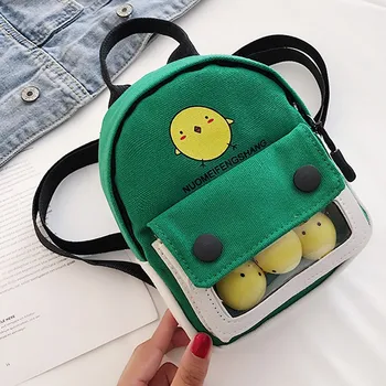 

Children Backpack Spring and Summer New Cartoon Fashion Boys and Girls Canvas Backpack Baby Kindergarten Small Bookbag