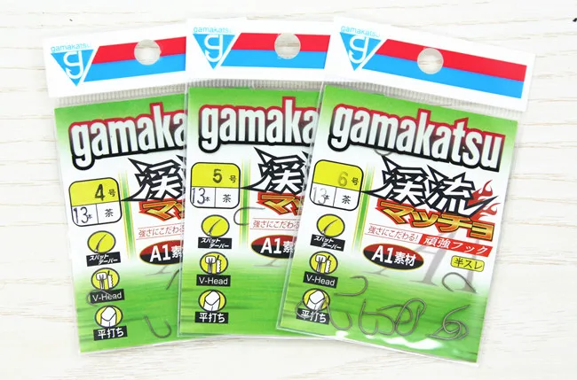 3 упаковки/Лот, рыболовные крючки Gamakatsu C1KR0, 4-9#, Высокоуглеродистая сталь, колючая ловля карпа, один крючок, острый, антикоррозийный, Anzol Pesca