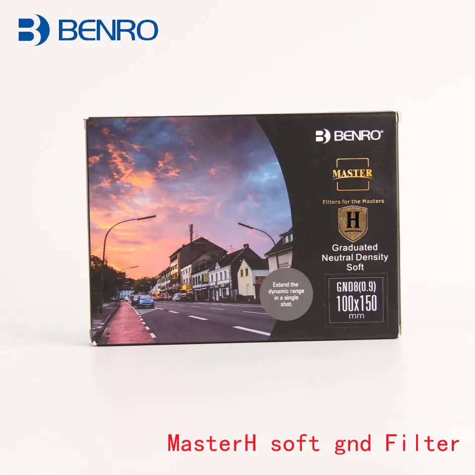 Мягкий фильтр Benro MasterH 100x150 мм GND4 0,6/GND8 0,9/GND16 1,2/GND32 1,5 с вставками из стекла Soft Grad ND 100 мм