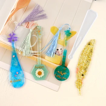 

DIY Silicone Bookmark Mould Making Epoxy Resin Jewelry Craft Transparent Mold