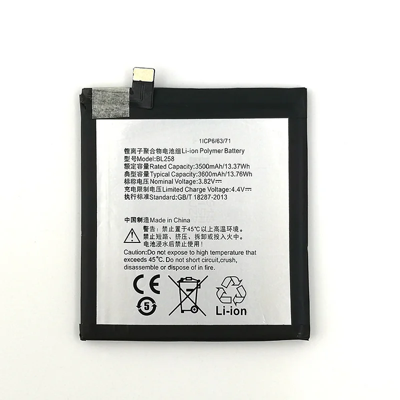 

NEW Original 3500mAh BL258 Battery For lenovo BL258 Vibe X3 X3c50 X3C70 High Quality Battery + Tracking Number