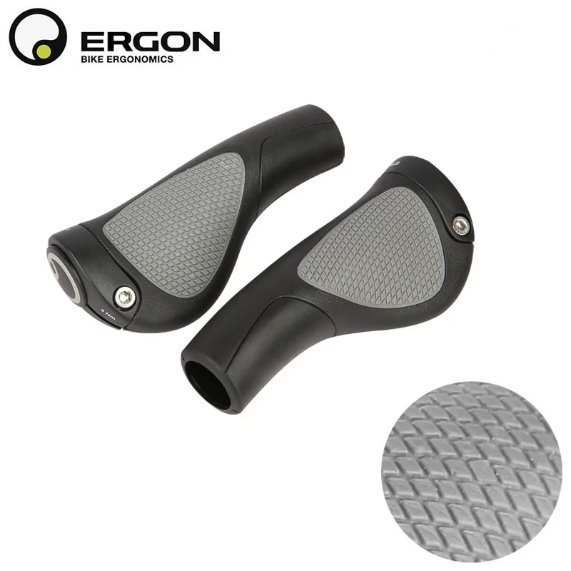 Ergon GP1 Rubber Compound Grips For Mountain Bike Small Touring /& Commuting