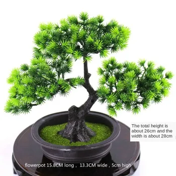 

Imitation Flower Plant Greeting Pine Artificial Flower Plastic Flower Green Plant Bonsai Home Decoration Room Decoration
