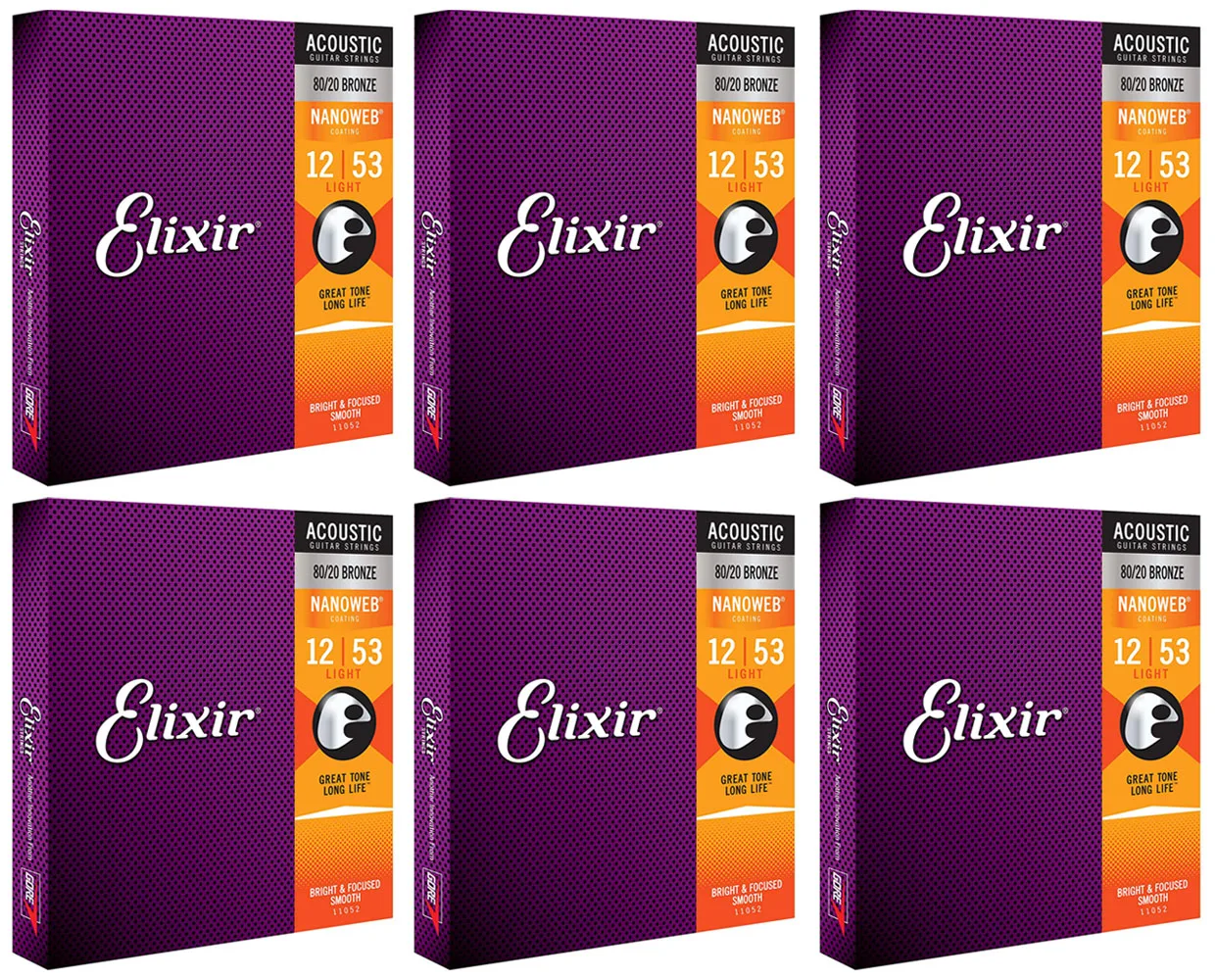 Elixir 11052 NanowebCoating 80/20 бронзовые для акустической Струны гитары светильник 12
