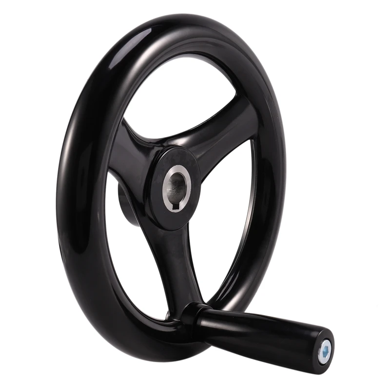 1 шт. черный фрезерный станок токарный станок с ЧПУ 3d принтер спиральный маховик круглый бакелит три маховика 200 мм