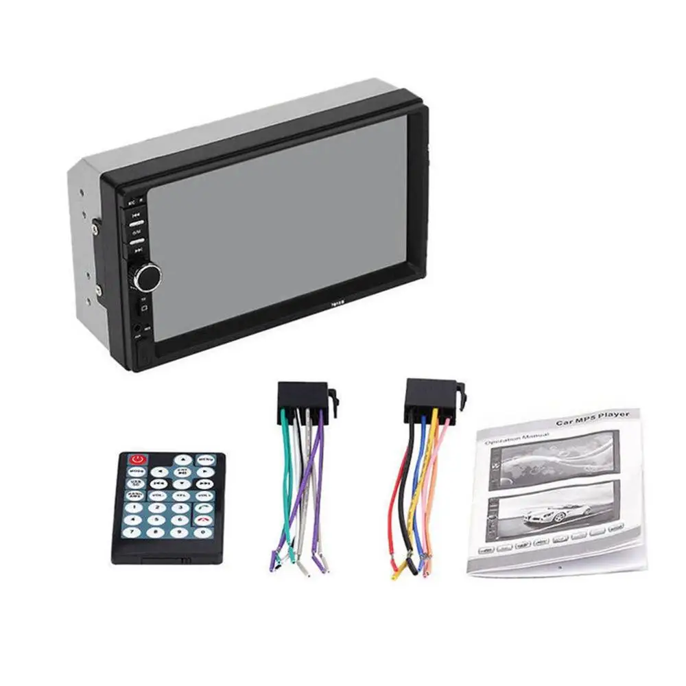 

2 Din MP5 Player 7 Inch LCD Touch Screen Auto FM Radio Video Player Music Audio With USB Support Rear Camera