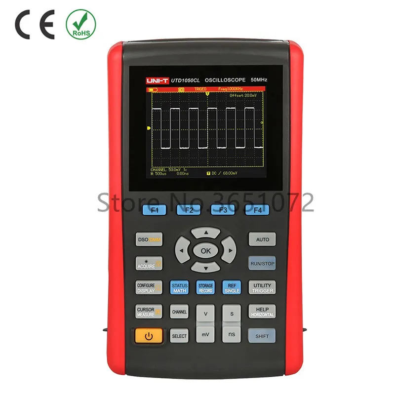 

UTD1050CL Handheld Digital Storage Oscilloscope