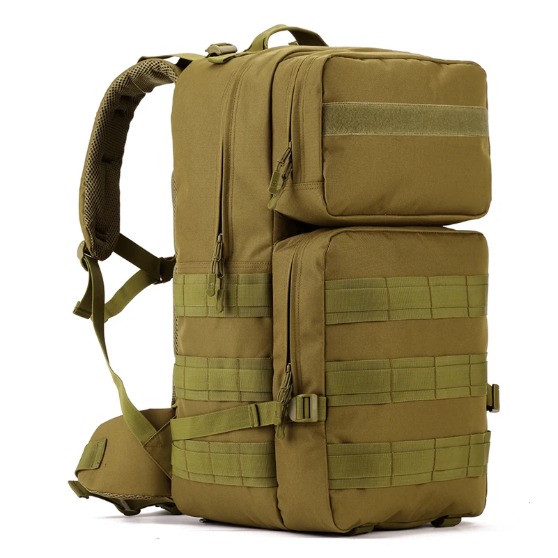 

55L Nylon Tactical Military Backpack Army Bag Outdoor Sports Rucksack Camping Waterproof Hiking Fishing Hunting