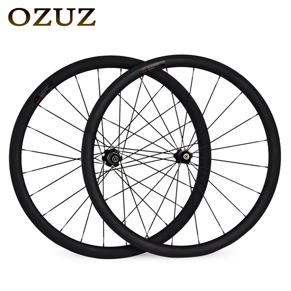 

OZUZ Carbon Wheels A271SB/F372SB 23mm Width Road Bike Wheelset 38mm Carbon Wheelset 700c Carbon Tubular Clincher Road Bike Whee
