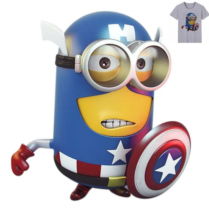 

21x20cm Fashion Super Hero Iron On Patches DIY Accessory Heat Transfer Washable Thermal Stickers For Clothes Hoodies Jeans