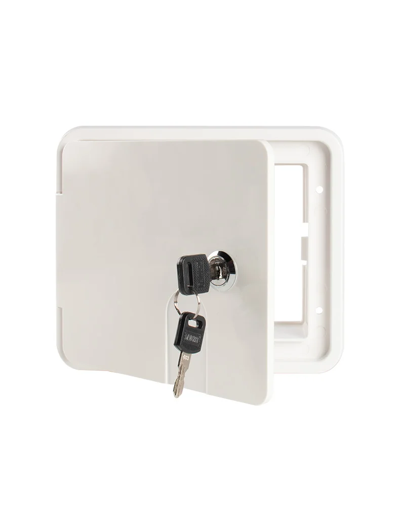 Boat Square Electric Cable Hatch Access Door & 2 Keys Electric Power Cord Cable Hatch For Marine RV Yacht Motorhome Camper boat cable hatch