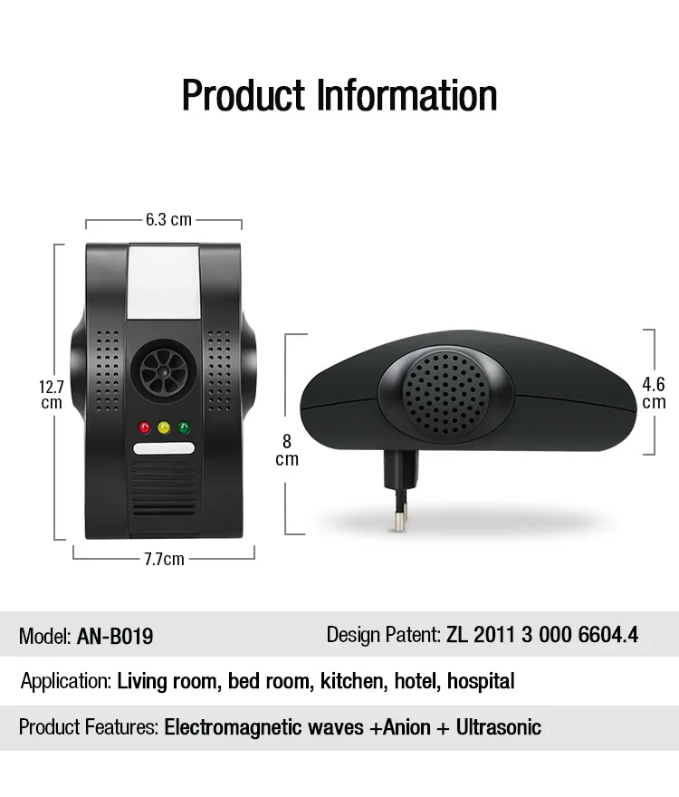 Ultrasonic pest repeller AN-B019 (14)