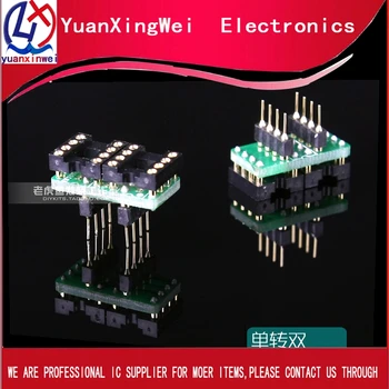 

dual DIP8 to one DIP8, to make a stereo from 2 mono OpAmp