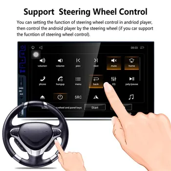 

K9 7" Touch Capacitive Screen For Android 5.1 Player Car DVD Wifi Connect GPS Navigation FM/AM Radio Tuner