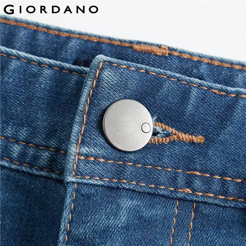 Giordano/женские джинсовые джинсы длиной до щиколотки с высокой талией, джинсы с пятью карманами, джинсы Сальса Feminina 05429331