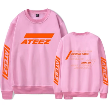 

ATEEZ Print Women and Men Hoodies Sweatshirts Casual Clothes 2019 Hot Sale top Capless Long Sleeves Clothing Kpops Plus Size 4XL