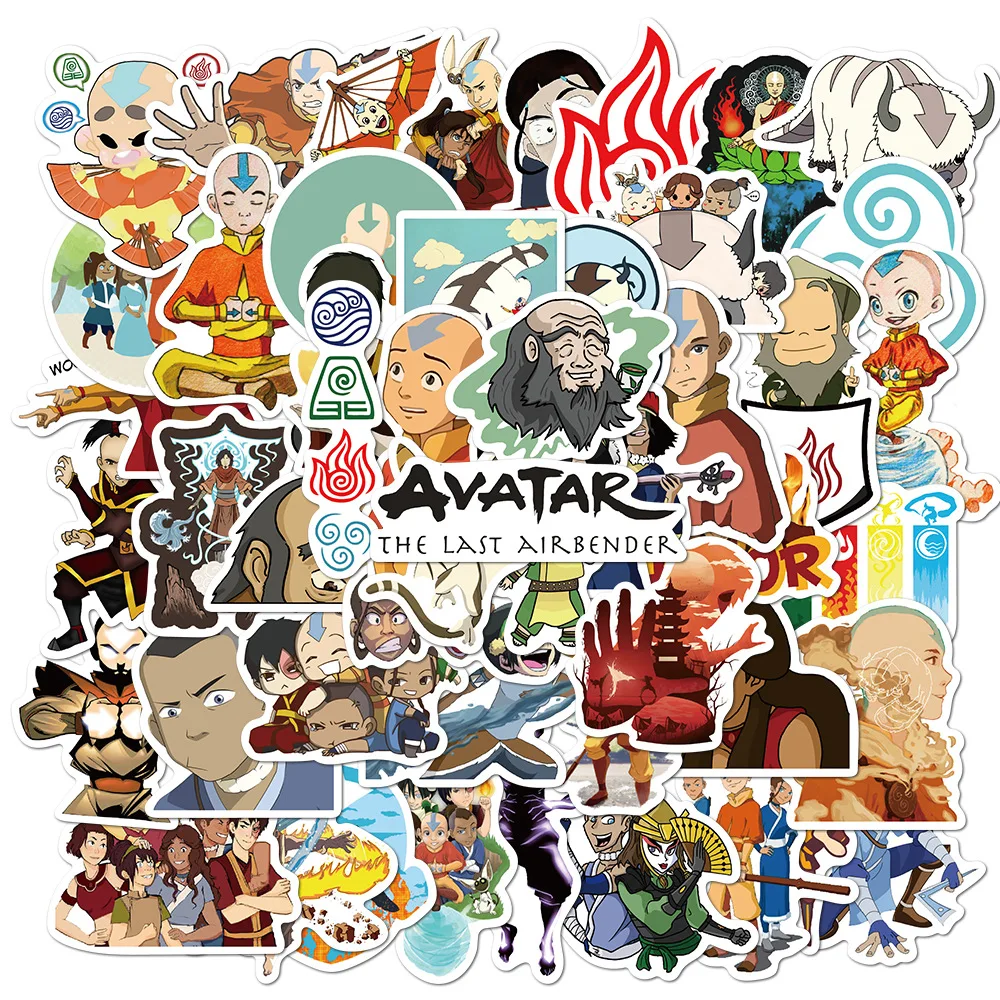 

50pcs/pack Cartoon Cartoon Avatar Last Airbender Graffiti Sticker Suitcase Computer Waterproof Sticker