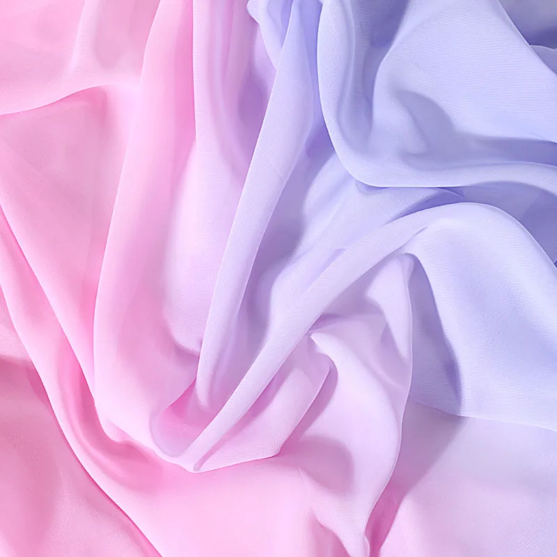 5 mètres qualité chaud rose//or reflets en mousseline de soie tissu.. 58/" large £ 12.49