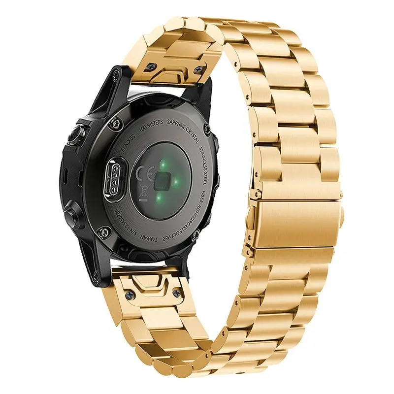 Ремешок для часов из нержавеющей стали, быстросъемный ремешок для Garmin Fenix 5S, аксессуары для умных часов L41E
