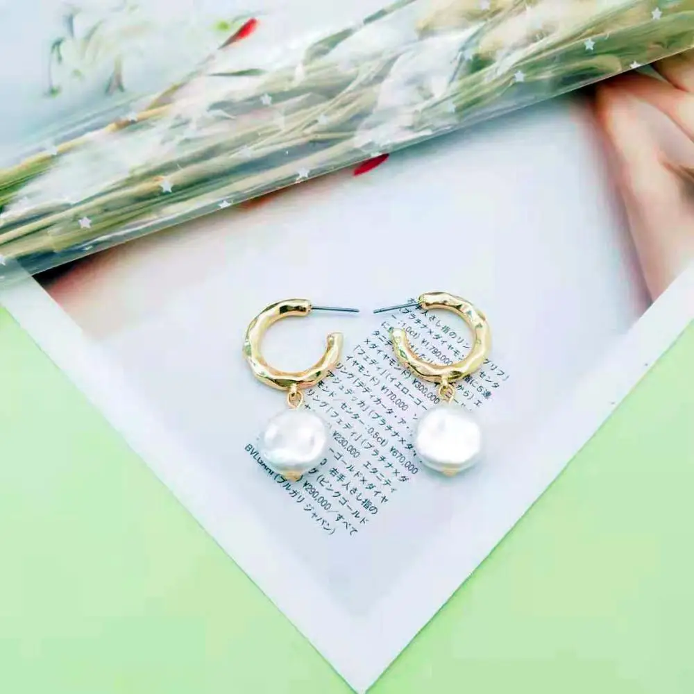 Новое поступление 2020 Золотые серьги модные ювелирные изделия свадебные вечерние