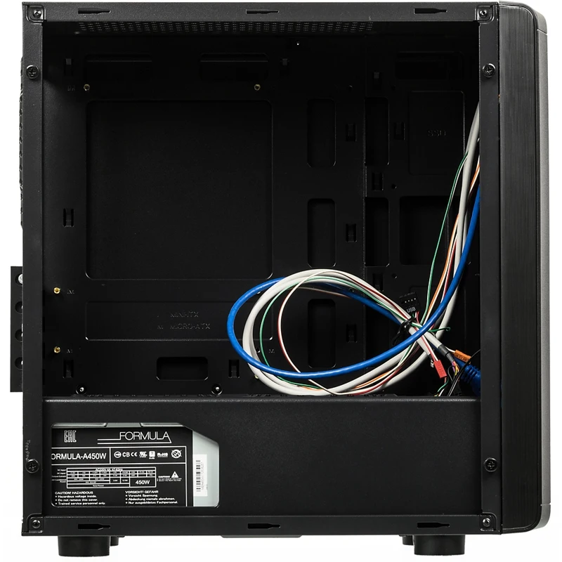 Корпус Formula FA-702B черный 450W mATX 6x120mm 2xUSB2.0 1xUSB3.0 audio bott PSU