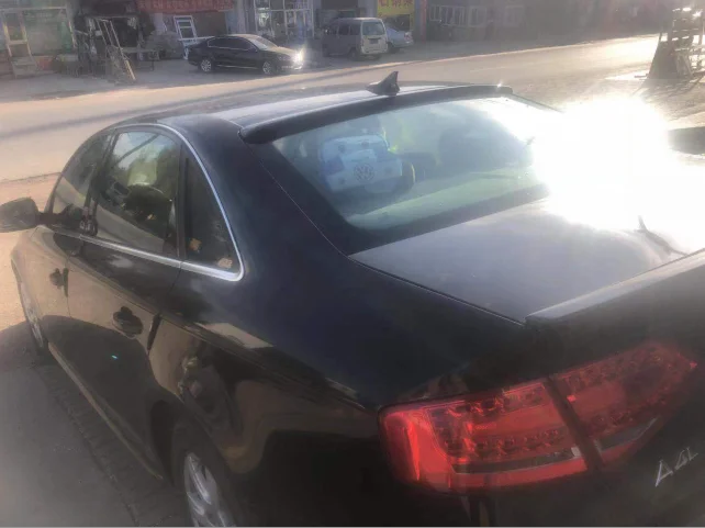Для Audi A4 B8 B9 Спойлер ABS Пластик сзади со стеклянным верхом крыла первоклассника Цвет задний спойлер 2007 2009 2010 2011 2012 2013