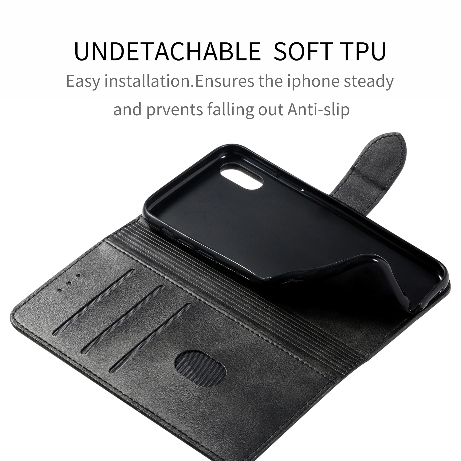 For Apple iPhone XS MAX XR X SE 6 6S 7 8 Plus 11 Pro Max Leather Book Flip Wallet Soft Cover Case for iPhone 12 13 Pro Max mini