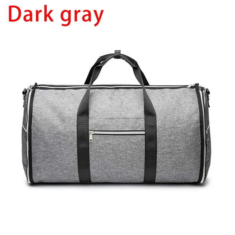 Мужская сумка для путешествий, многофункциональная, вместительная, водонепроницаемая, Оксфорд, вещевой мешок, сумка для костюма, обуви, хранения одежды, ручная сумка для багажа, сумки - Цвет: Dark Gray