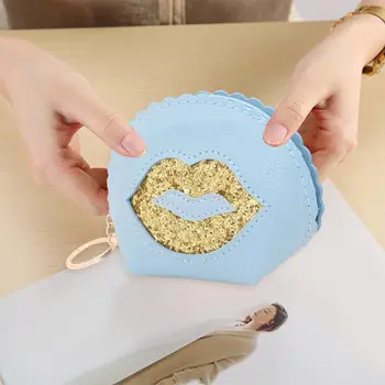 

Durable Coin Bag Delicate Texture Ladies Small Coin Purse Cartoon Cute Clutch Women Mini Zip Money Wallet Card Bag Daily