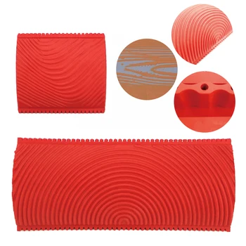 

Imitation Wood Grain Paint Roller Brush Wall Painting Tool Wood Graining DIY Tool Set Wall Texture For DIY Art Painting Tool SD
